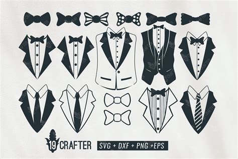 Tuxedo Gentlemen Suit Svg Bundle 418171 Svgs Design Bundles