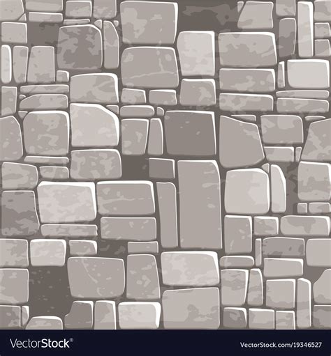 Seamless Background Texture Grey Stone Wall Vector Image