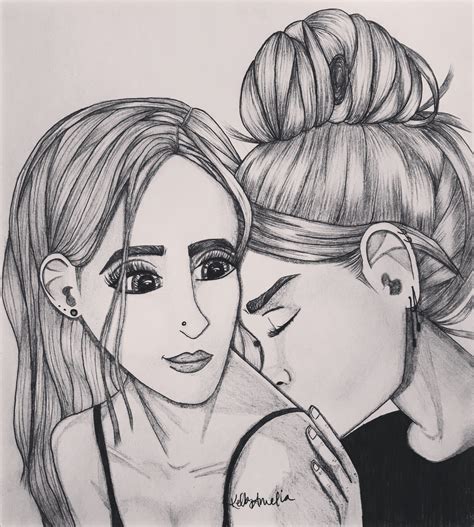 Lesbian Sketch In 2020 Drawings Pencil Art Drawings Drawing Inspiration