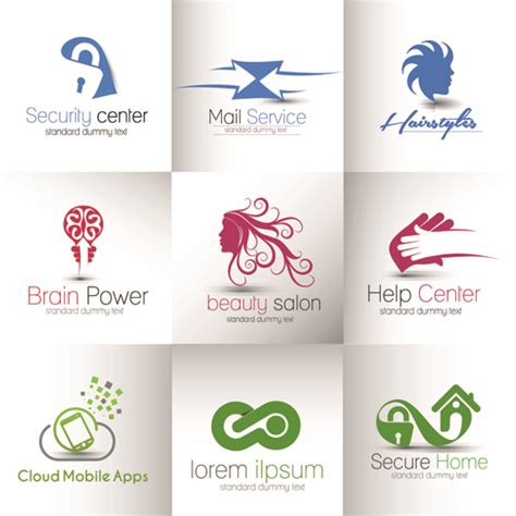 Modern Business Logos Design Art Vector 04 Free Download