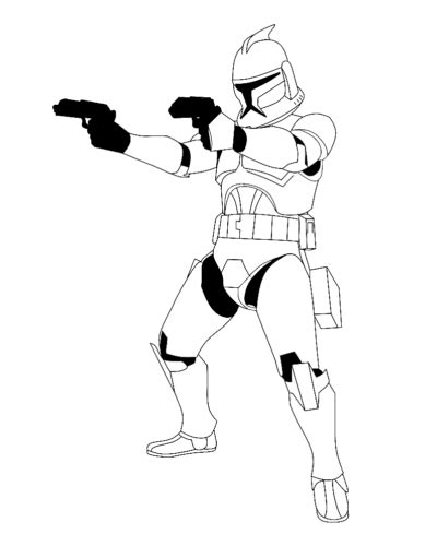 Clone Trooper Coloring Page Turkau