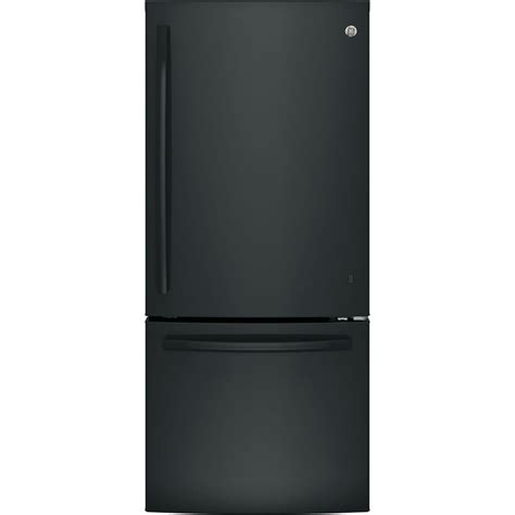 Ge Appliances Gde21egkbb 30 Inch Bottom Freezer Refrigerator Black