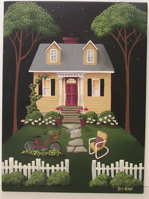 Cottage Art Folk Art Naive Art