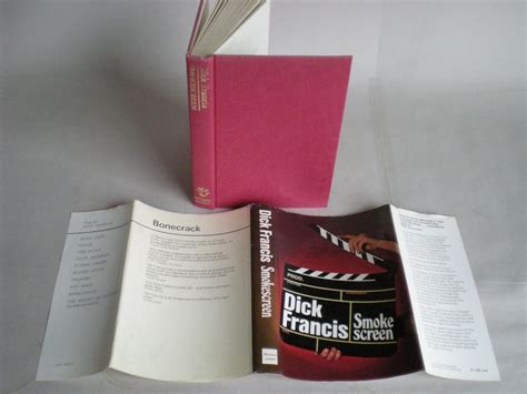 smokescreen de francis dick very good hardcover 1972 1st edition signed and inscribed by