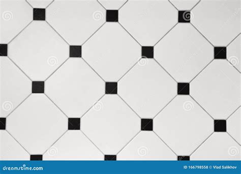 Octagon Floor Tiles Black And White Elitetile Retro Porcelain Octagon And Dot Mosaic Wall