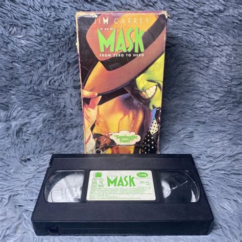 The Mask Vhs 1995 Jim Carrey Cameron Diaz From Zero To Hero Green