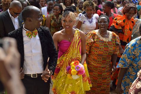 Her Reception Dress Based On The Rwandan Mushanana Kenyan Wedding