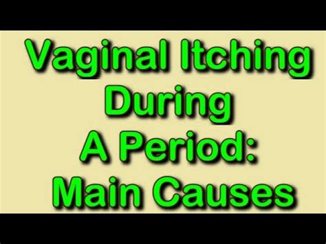 Vaginal Itching During A Period Main Causes YouTube