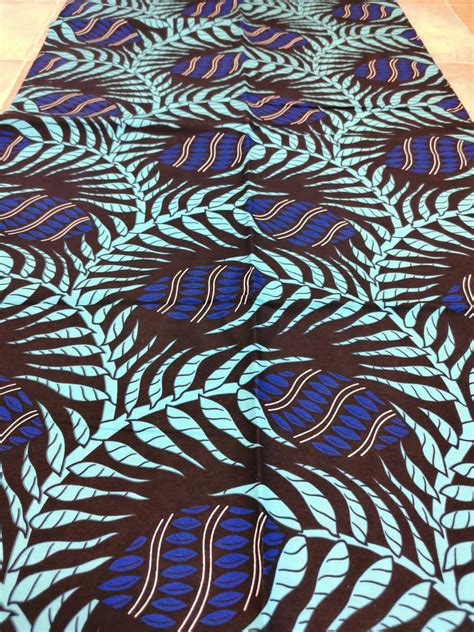 Blue African Fabric Ankara Fabric By The Yard Dutch Wax Etsy
