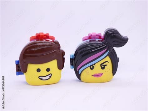 The Lego Movie Characters Blocks Emmet Brickowski And Lucy Wyldstyle