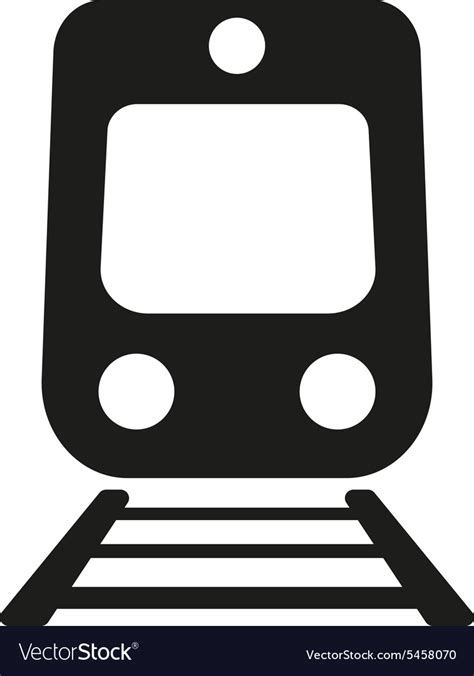 The Train Icon Railway Symbol Flat Royalty Free Vector Image