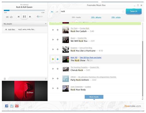 Freemake Music Box Αναζητήστε και ακούστε Online χιλιάδες τραγούδια