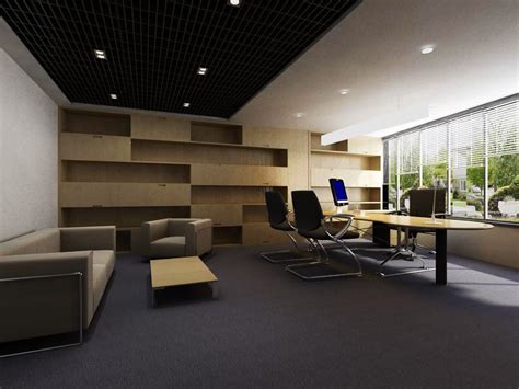Office 105 3d Model Detailed Office Room Sence Created With Vray And