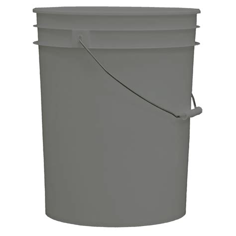 Shop United Solutions 5 Gallon Grey Bucket At