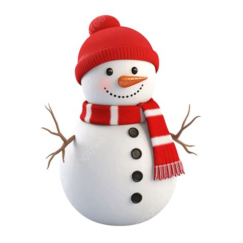 3d Cute Snowman Snowman Snow Man Png Transparent Image And Clipart