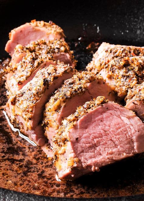 Oven Roasted Pork Tenderloin With Mustard Garlic And Herbs Baked Pork Tenderloin Tenderloin