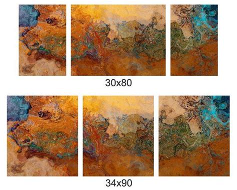 Extra Large Triptych Abstract Art Canvas Print 30x80 To Etsy Abstract