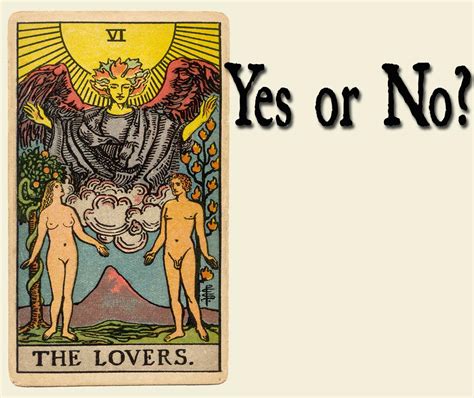 The Lovers Tarot Card Yes Or No ⚜️ Cardarium ⚜️
