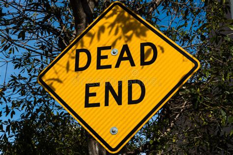 Yellow Dead End Road Sign Stock Image Image Of Dead 89263349