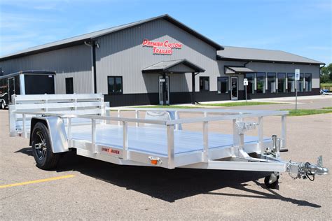 Aluminum Utility And Landscape Custom Enclosed And Open Trailers