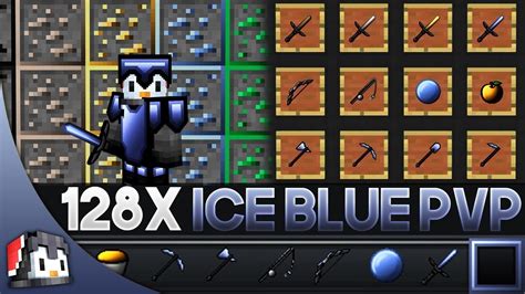 Ice Blue 128x Mcpe Pvp Texture Pack Fps Friendly Youtube