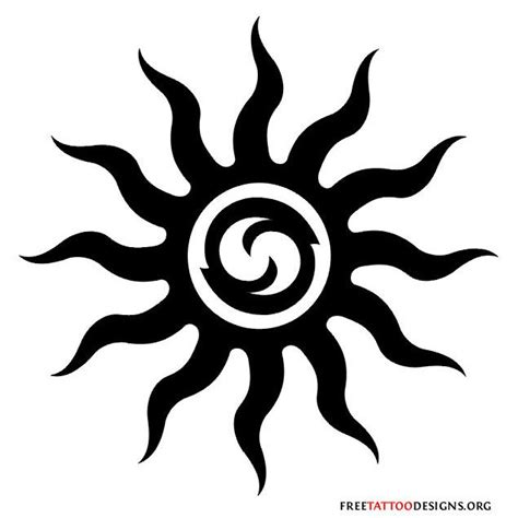 Sun Tattoos Tribal Sun Tattoo Designs Sun Tattoo Tribal Moon Sun