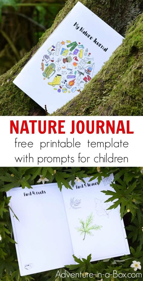 Printable Nature Journal With Creative Prompts For Kids Kids Journal