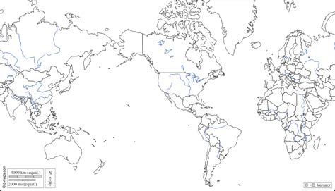Planisphère Monde Amériques Carte Géographique Gratuite Carte