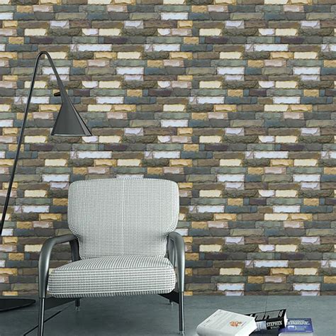 3d Brick Stone Rustic Effect Self Adhesive Wall Sticker Home Decor