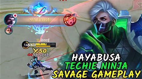 Hayabusa New Skin Techie Ninja Savage Gameplay Youtube