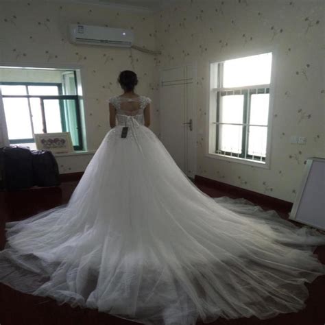 Elegant Ivory Wedding Dresses 2018 A Line Princess Scoop Neck Cap