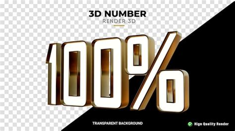 Premium Psd Psd 3d Render Sale Discount 100 Percentage Number Glossy