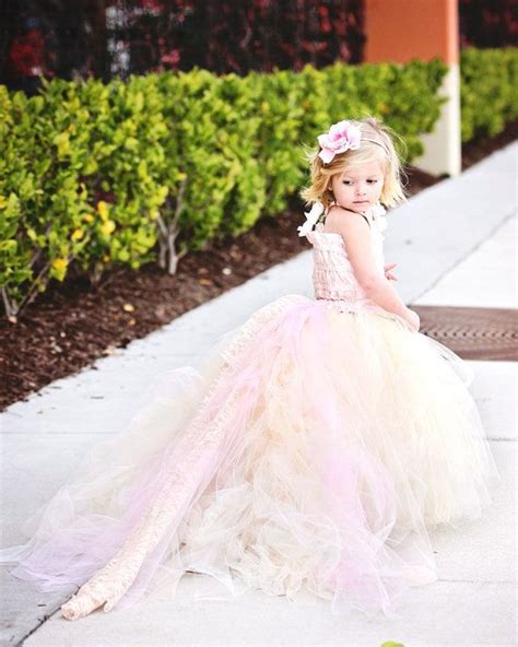 Reserved For Kaley Turner Lace Flower Girl Dress W Tutu And Detachable