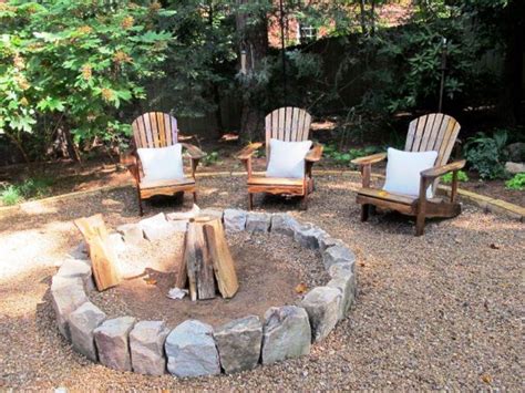 45 Superior Gravel Patio Ideas With Fire Pit Image