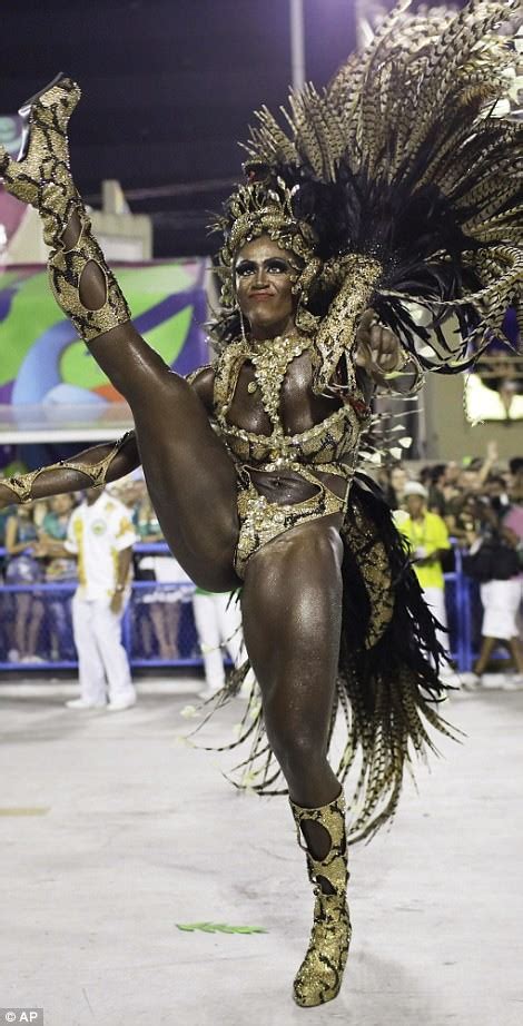 Photos Of Half Naked Brazilian Dancers In Sparkly G Strings Skimpy Wears As They Flood The