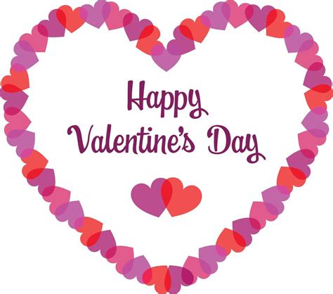 Happy Valentines Day Heart Vector Graphic 17242876 Vector Art At Vecteezy