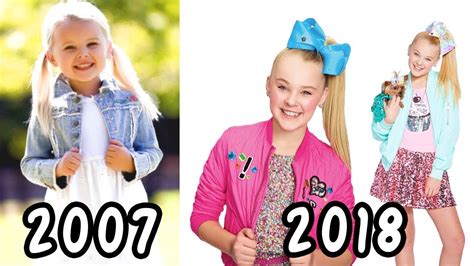 jojo siwa before and after ★ then and now 2018 youtube