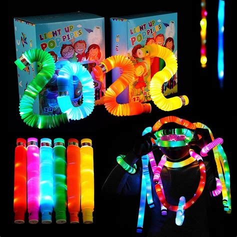 1pcs Luminous Pop Tubes Sensory Toys For Autistic Children And Fidgets