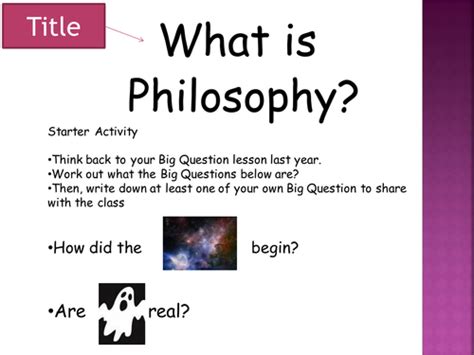 Philosophy Introduction Teaching Resources