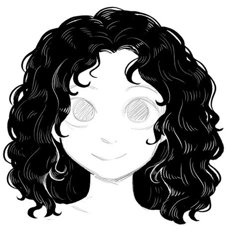 Search images from huge database containing over 1,250,000 drawings. Courtney Godbey Illustration | Curly hair drawing ...