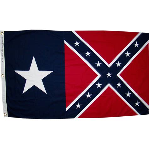 Texas Battle Flag Tx Confederate Flags 3 X 5 Ft Cotton