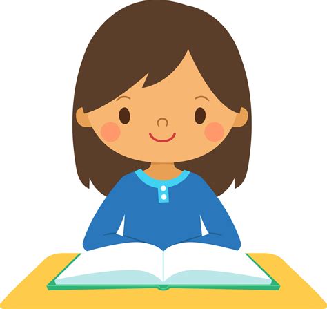 Cultivate A Love For Reading With Girl Reading Cliparts