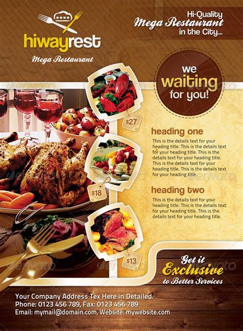 Contoh Brosur Iklan Makanan Dalam Bahasa Inggris – Berbagai Contoh