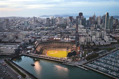 Oracle Park In San Francisco Catch A Baseball At A Giants Game In