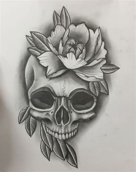 Le tatouage tête de mort s'avère assez surprenant en termes de diversité stylistique. Skull tattoo flowers (avec images) | Dessin crâne, Art dessin