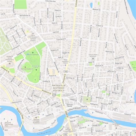 Nashua Vector Map Modern Atlas Aipdf Boundless Maps