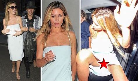 Abbey Clancy Looks A Little Worse For Wear As She Flashes Her Knickers