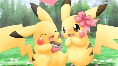 Free Download Pikachu Pokemon Cute Couples Hd Wallpaper Of Cartoon