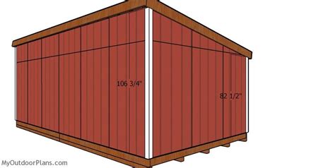 12x24 Lean To Shed Roof Plans Myoutdoorplans Free Woodworking Plans