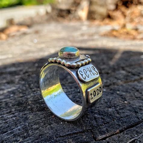 Personalized Stacking Class Ring High School Ring Graduation Etsy In